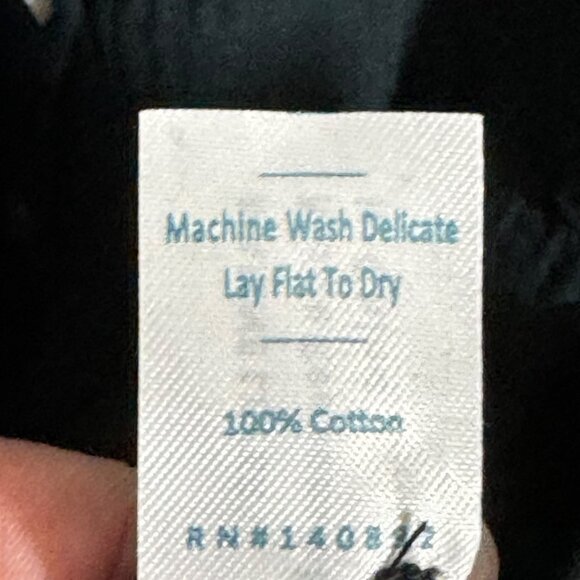 Marine Layer Willow Doublecloth Midi Black Button-Down Midi Dress Small - Picture 6 of 7